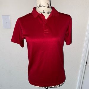 Red collard shirt